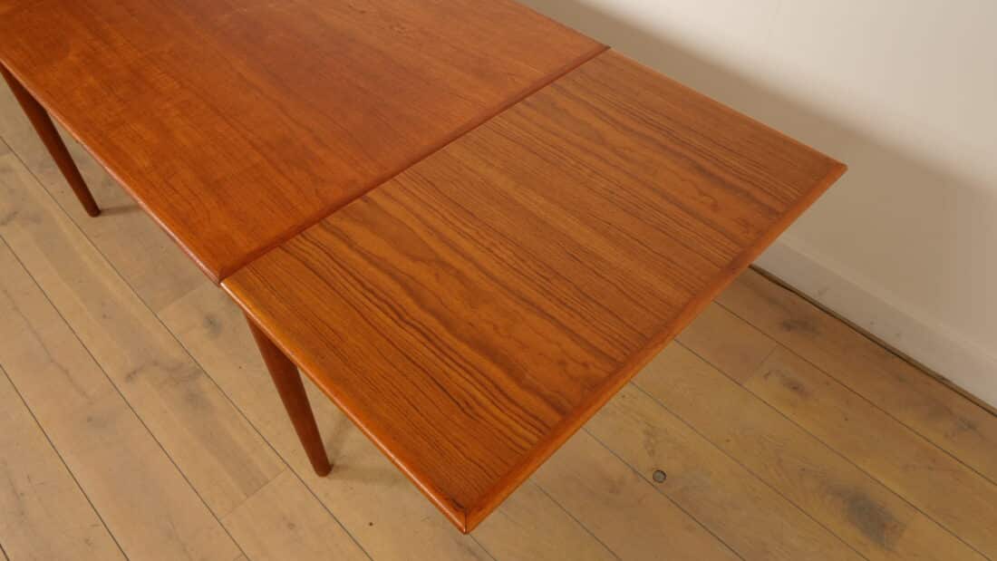 Vintage Deense Uitschuifbare Eettafel Teak 130 Cm Vintage Deense Uitschuifbare Eettafel Teak 130 Cm