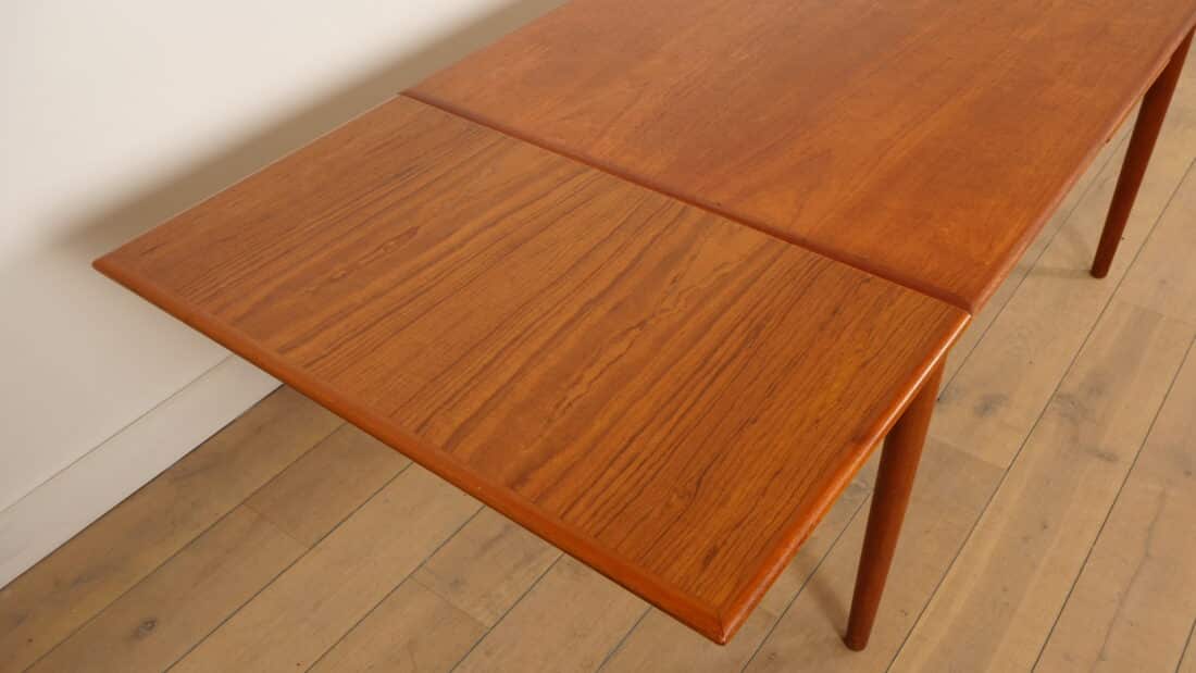 Vintage Deense Uitschuifbare Eettafel Teak 130 Cm Vintage Deense Uitschuifbare Eettafel Teak 130 Cm