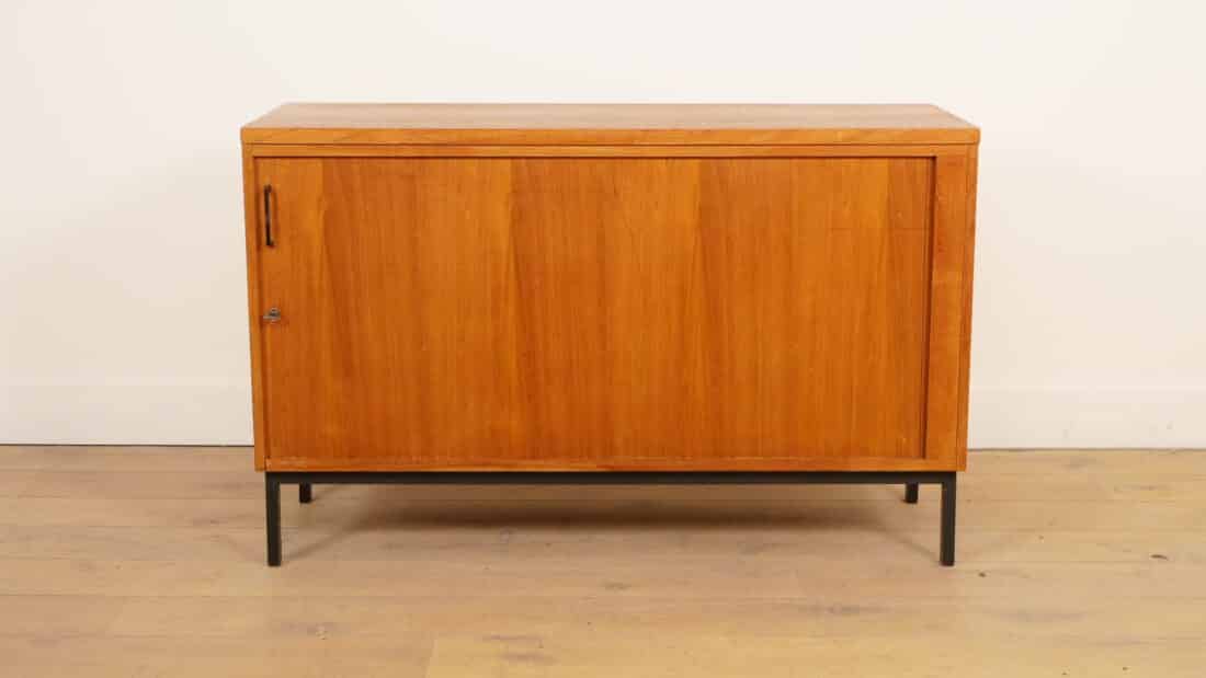 Vintage Dressoir Met Tambour Schuifdeur 120 Cm Vintage Dressoir Met Tambour Schuifdeur 120 Cm