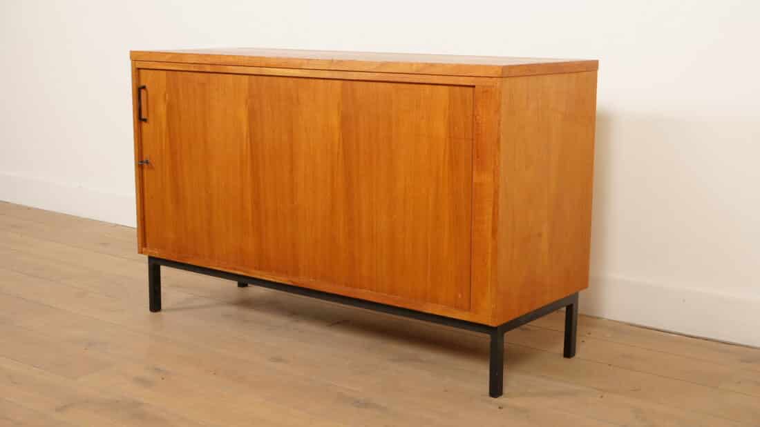 Vintage Dressoir Met Tambour Schuifdeur 120 Cm Vintage Dressoir Met Tambour Schuifdeur 120 Cm