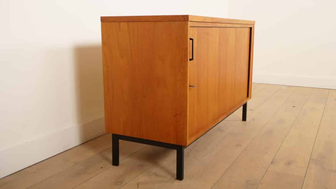 Vintage Dressoir Met Tambour Schuifdeur 120 Cm Vintage Dressoir Met Tambour Schuifdeur 120 Cm