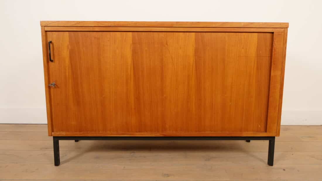 Vintage Dressoir Met Tambour Schuifdeur 120 Cm Vintage Dressoir Met Tambour Schuifdeur 120 Cm