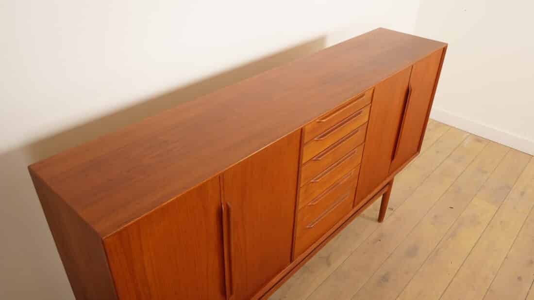 Deens Vintage Highboard In Teak Midcentury Modern Wandkast Deens Vintage Highboard In Teak Midcentury Modern Wandkast