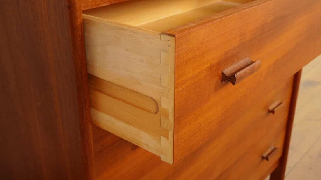 Vintage Deense Ladekast Teak 6 Lades 104 Cm Vintage Deense Ladekast Teak 6 Lades 104 Cm