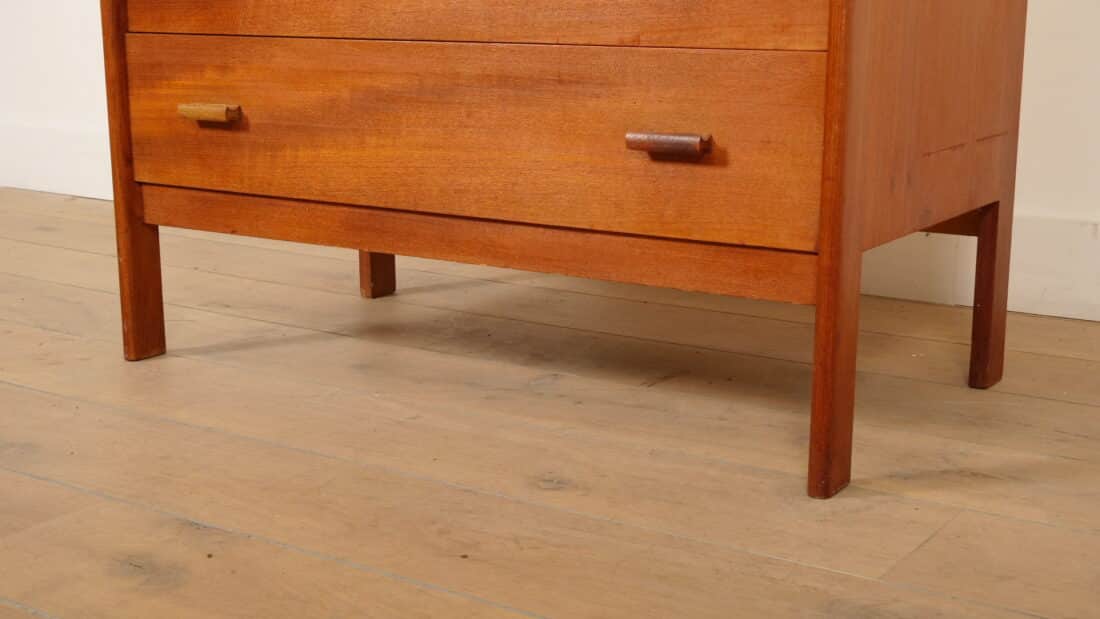 Vintage Deense Ladekast Teak 6 Lades 104 Cm Vintage Deense Ladekast Teak 6 Lades 104 Cm