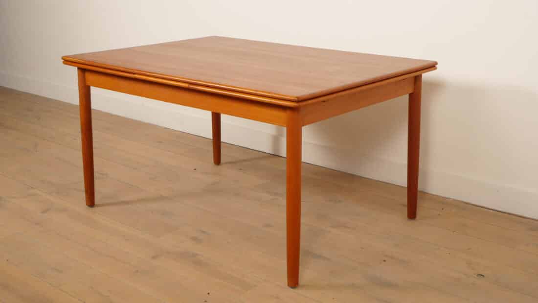 Vintage Eettafel Teak Uitschuifbaar 140 Cm Vintage Eettafel Teak Uitschuifbaar 140 Cm