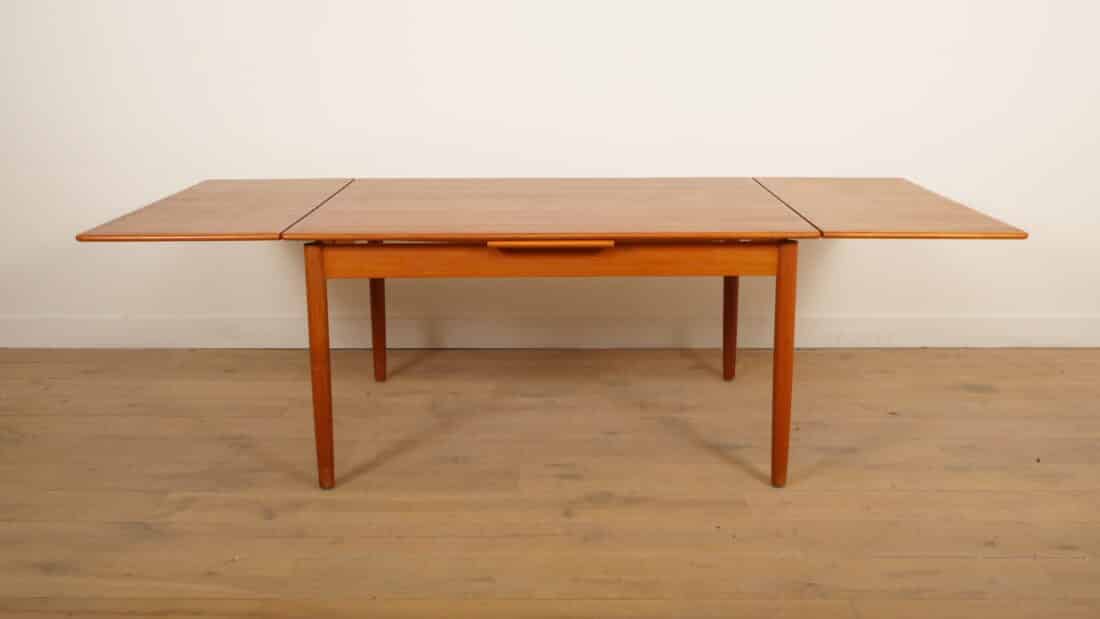 Vintage Eettafel Teak Uitschuifbaar 140 Cm Vintage Eettafel Teak Uitschuifbaar 140 Cm
