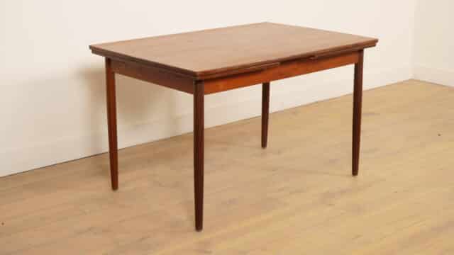 Vintage Eettafel Teak Uitschuifbaar 123 Cm Bootmodel