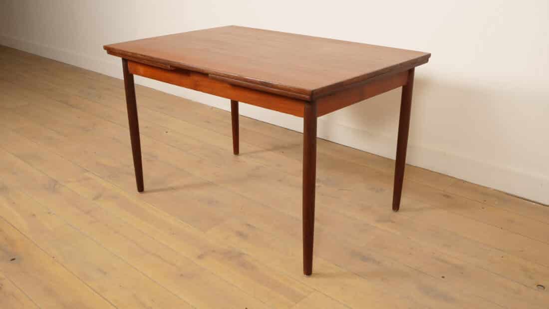 Vintage Eettafel Teak Uitschuifbaar 123 Cm Bootmodel