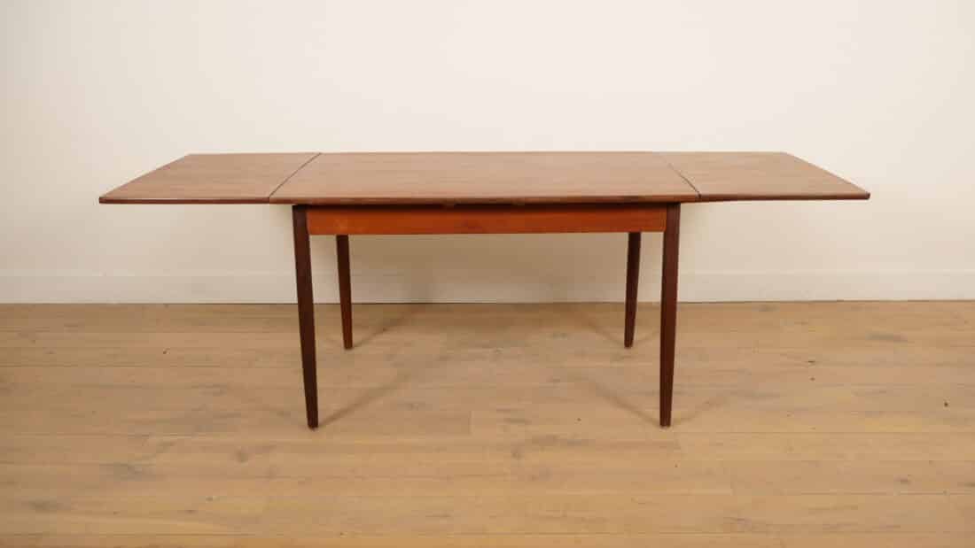 Vintage Eettafel Teak Uitschuifbaar 123 Cm Bootmodel