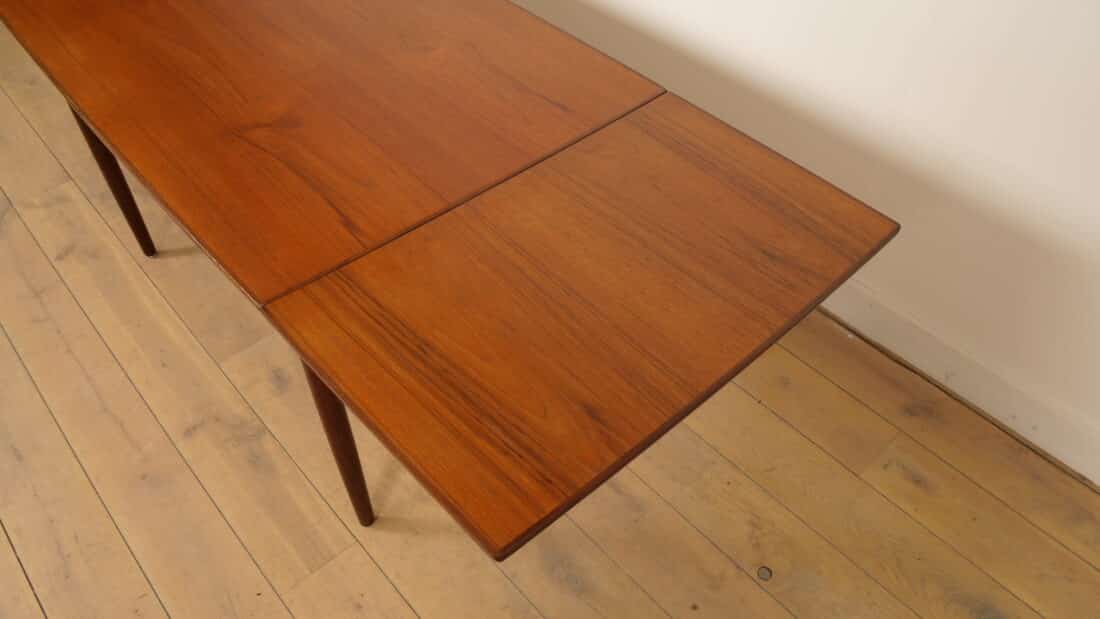 Vintage Eettafel Teak Uitschuifbaar 123 Cm Bootmodel