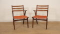 Set van 2 Deense teakhouten fauteuils | 1960s