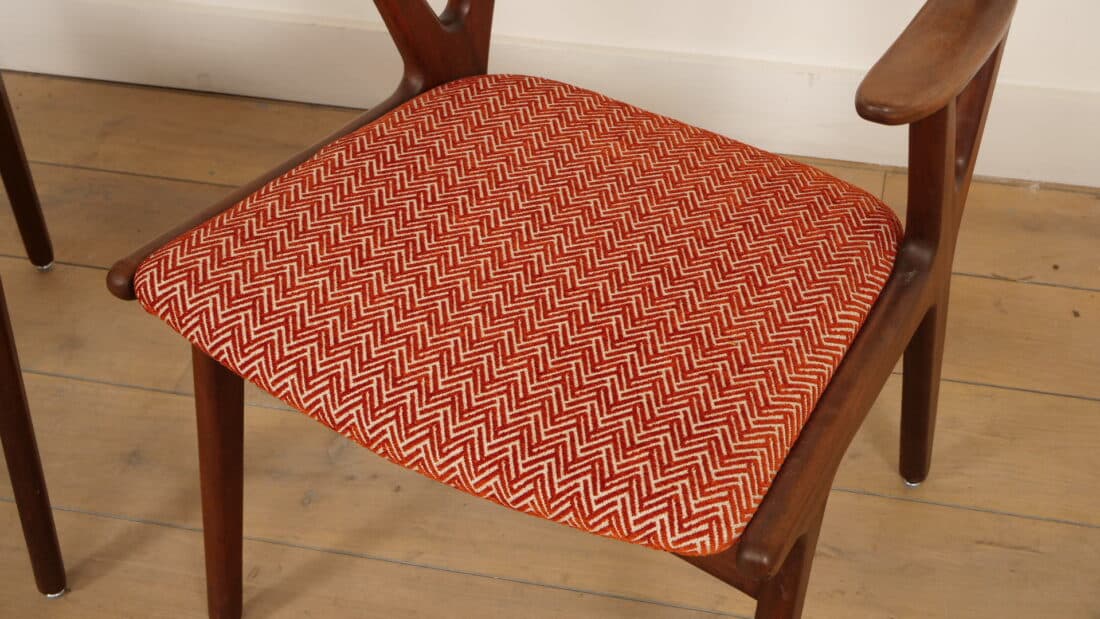 Set Van 2 Deense Teakhouten Fauteuils 1960s Set Van 2 Deense Teakhouten Fauteuils 1960s
