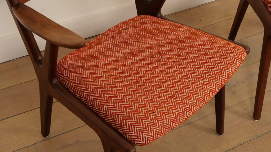 Set Van 2 Deense Teakhouten Fauteuils 1960s Set Van 2 Deense Teakhouten Fauteuils 1960s