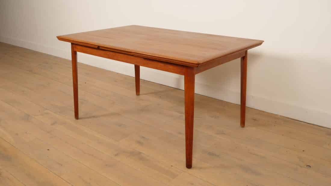 Vintage Eettafel Teak Uitschuifbaar 140 Cm Silkeborg Vintage Eettafel Teak Uitschuifbaar 140 Cm Silkeborg