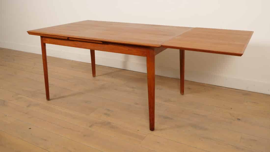 Vintage Eettafel Teak Uitschuifbaar 140 Cm Silkeborg Vintage Eettafel Teak Uitschuifbaar 140 Cm Silkeborg