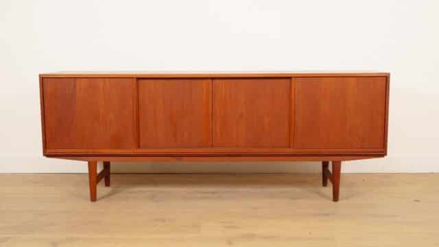 Vintage Dressoir Schuifdeuren Scandinavisch Design 196 Cm