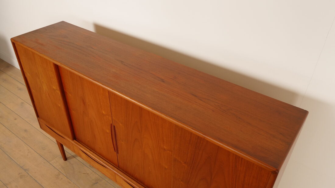 Vintage Deens Highboard Wandkast Teak 185 Cm Vintage Deens Highboard Wandkast Teak 185 Cm