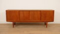 Vintage dressoir | Schuifdeuren | Scandinavisch design | 196 cm