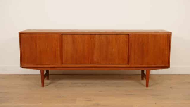 Vintage Dressoir Schuifdeuren Scandinavisch Design 196 Cm