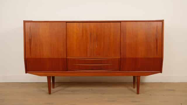 Vintage Highboard Wandkast Teak 1960s