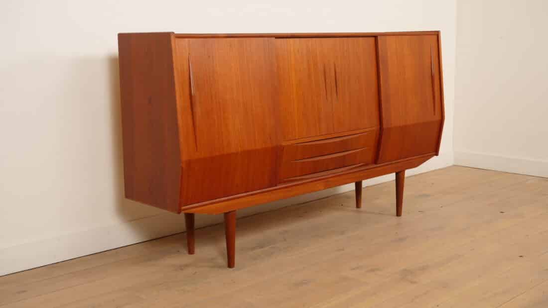 Vintage Highboard Wandkast Teak 1960s Vintage Highboard Wandkast Teak 1960s