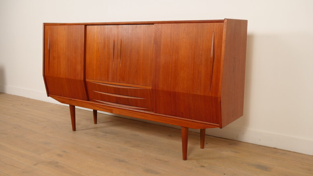 Vintage Highboard Wandkast Teak 1960s Vintage Highboard Wandkast Teak 1960s