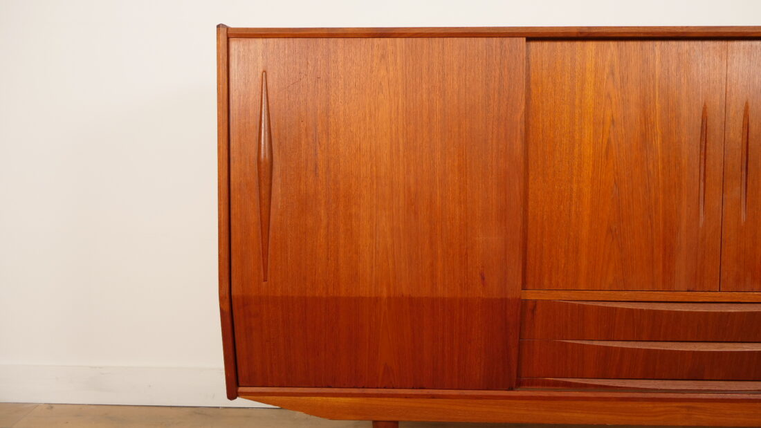 Vintage Highboard Wandkast Teak 1960s Vintage Highboard Wandkast Teak 1960s