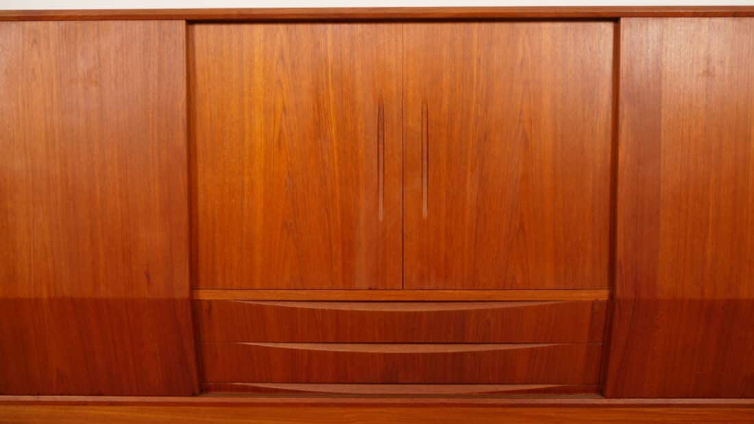 Vintage Highboard Wandkast Teak 1960s Vintage Highboard Wandkast Teak 1960s