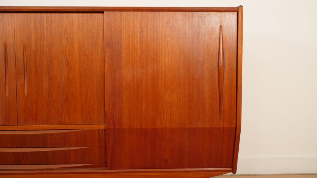 Vintage Highboard Wandkast Teak 1960s Vintage Highboard Wandkast Teak 1960s