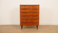 Vintage Deense ladekast | Teak | 6 lades | 105 cm