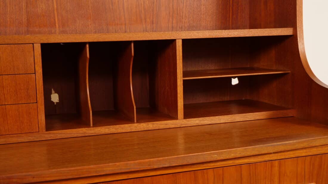 Vintage Deens Secretaire Teak 90 Cm