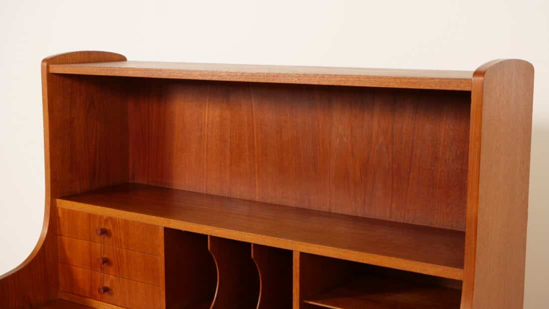 Vintage Deens Secretaire Teak 90 Cm