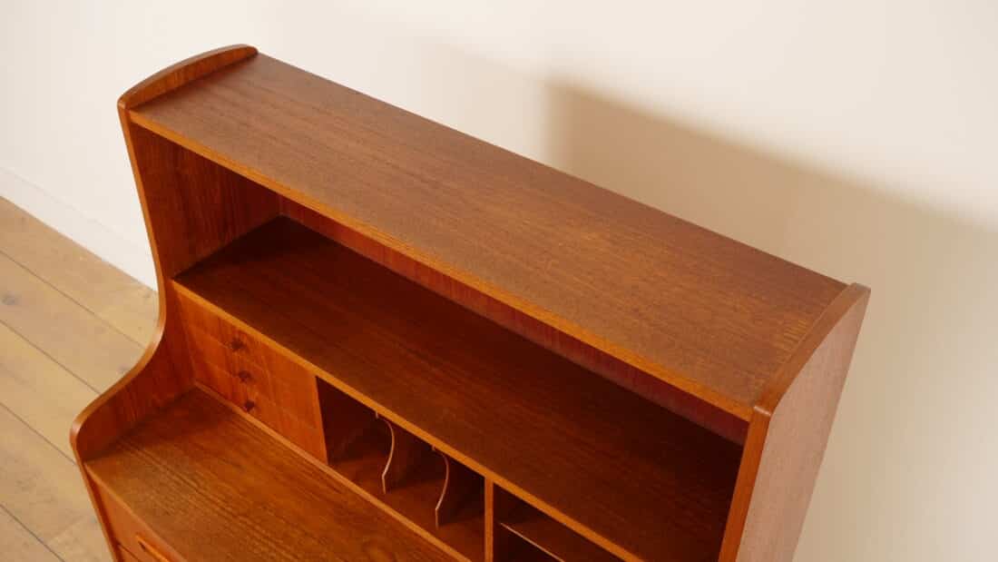 Vintage Deens Secretaire Teak 90 Cm