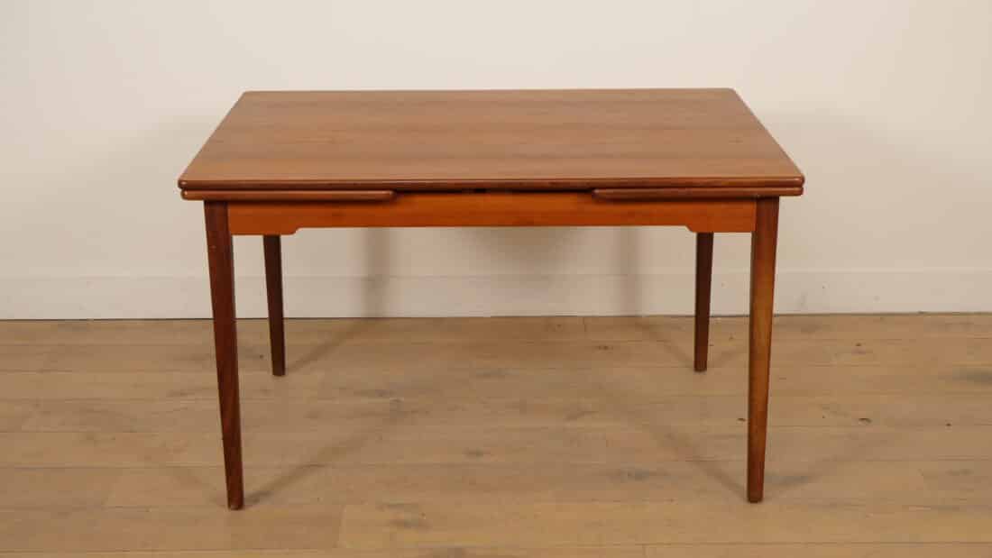 Vintage Eettafel Teak Uitschuifbaar 122 Cm Vintage Eettafel Teak Uitschuifbaar 122 Cm