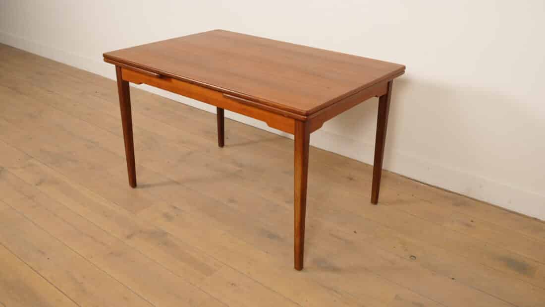 Vintage Eettafel Teak Uitschuifbaar 122 Cm Vintage Eettafel Teak Uitschuifbaar 122 Cm