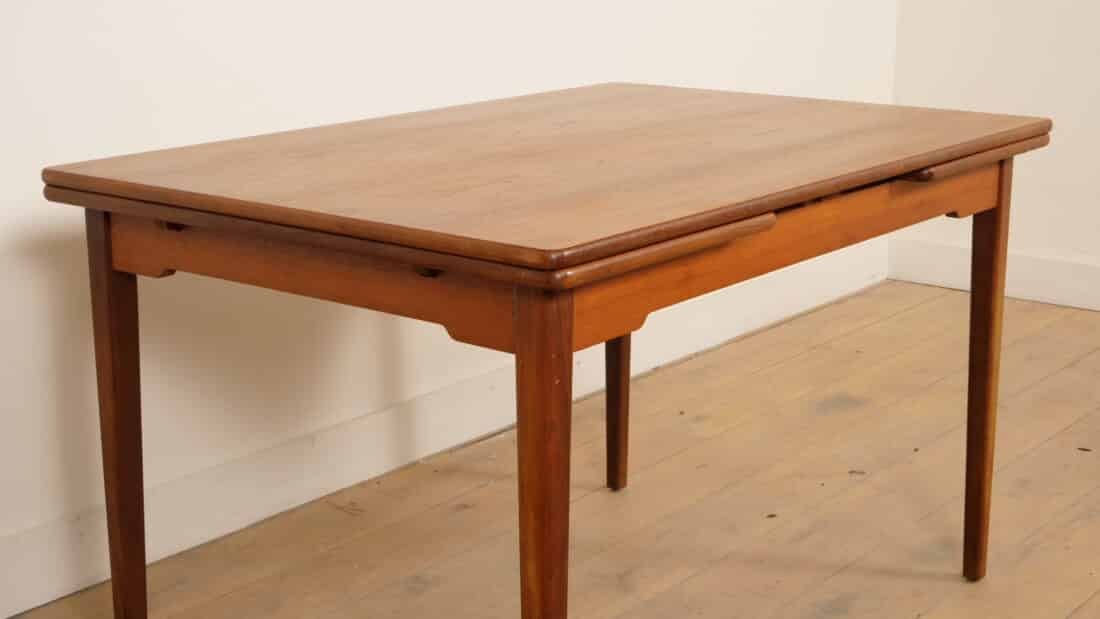 Vintage Eettafel Teak Uitschuifbaar 122 Cm Vintage Eettafel Teak Uitschuifbaar 122 Cm