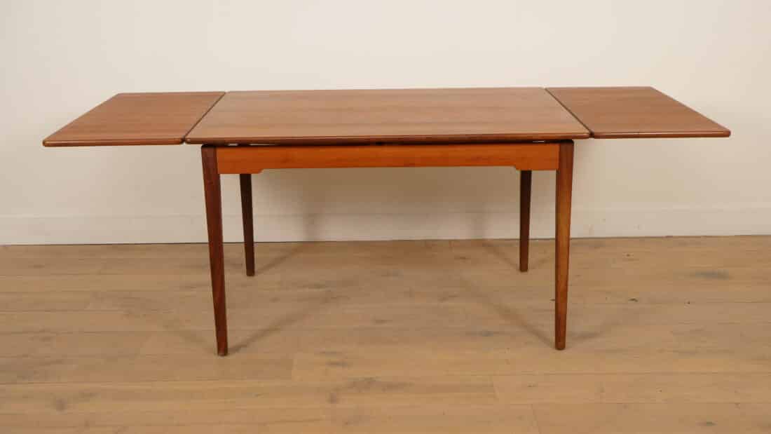 Vintage Eettafel Teak Uitschuifbaar 122 Cm Vintage Eettafel Teak Uitschuifbaar 122 Cm