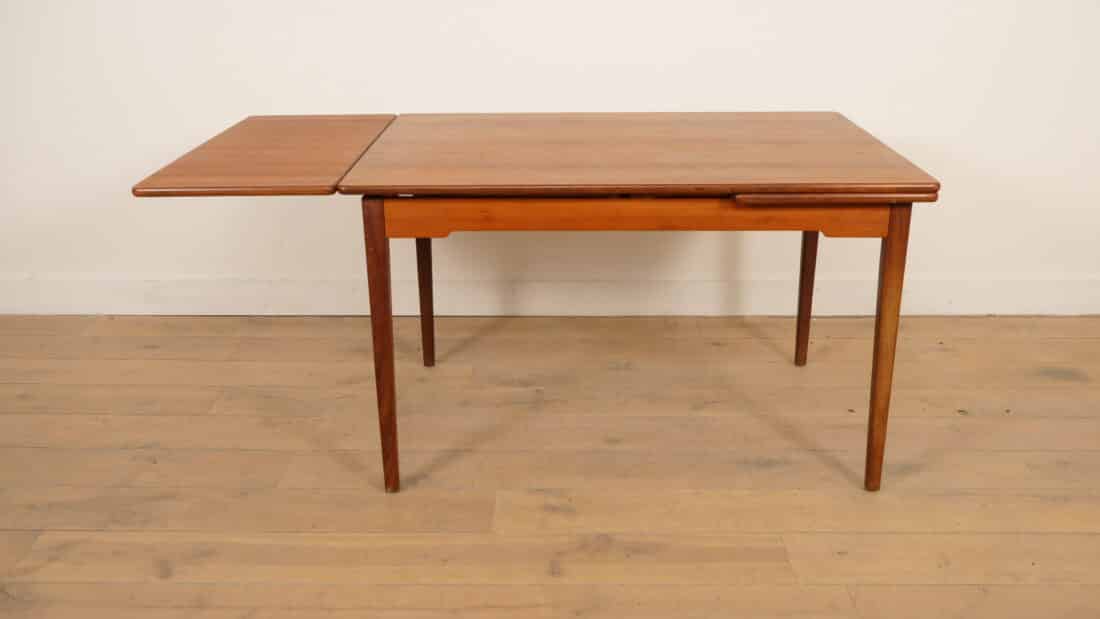 Vintage Eettafel Teak Uitschuifbaar 122 Cm Vintage Eettafel Teak Uitschuifbaar 122 Cm