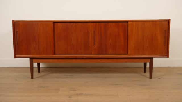 Vintage Dressoir Schuifdeuren Scandinavisch Design 195 Cm