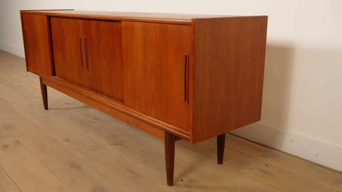 Vintage Dressoir Schuifdeuren Scandinavisch Design 195 Cm