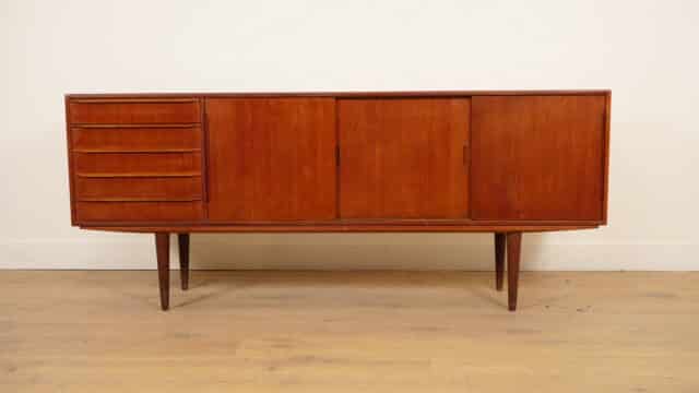 Vintage Deens Dressoir Schuifdeuren Scandinavisch Design 200 Cm