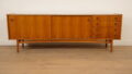Buffet vintage XL | Portes coulissantes | Design scandinave | 241 cm