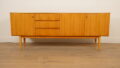 Vintage dressoir | Perenhout | 199 cm | Strak design