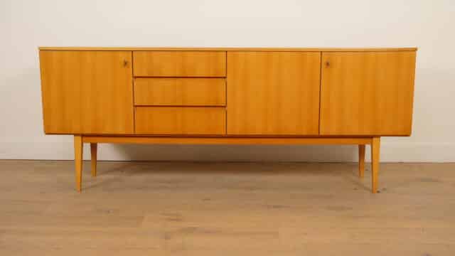 Vintage Dressoir Perenhout 199 Cm Strak Design
