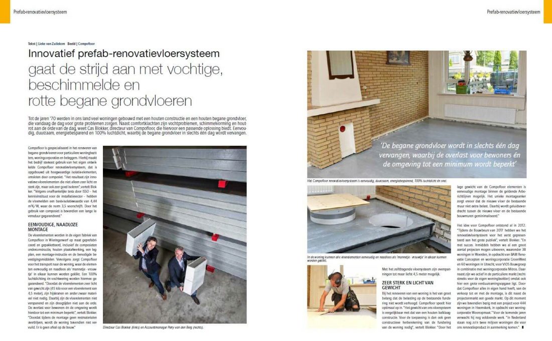 Compofloor In Stedenbouw Magazine