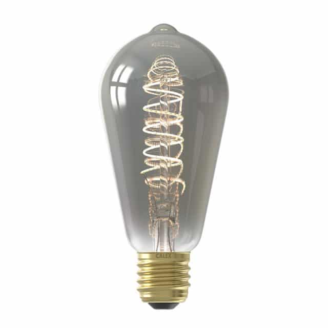 Calex Titanium Rustic Bulb Led Lamp E27 8211 100 Lumen