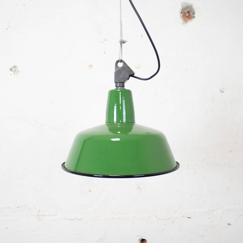 Emaille Hanglamp Groen