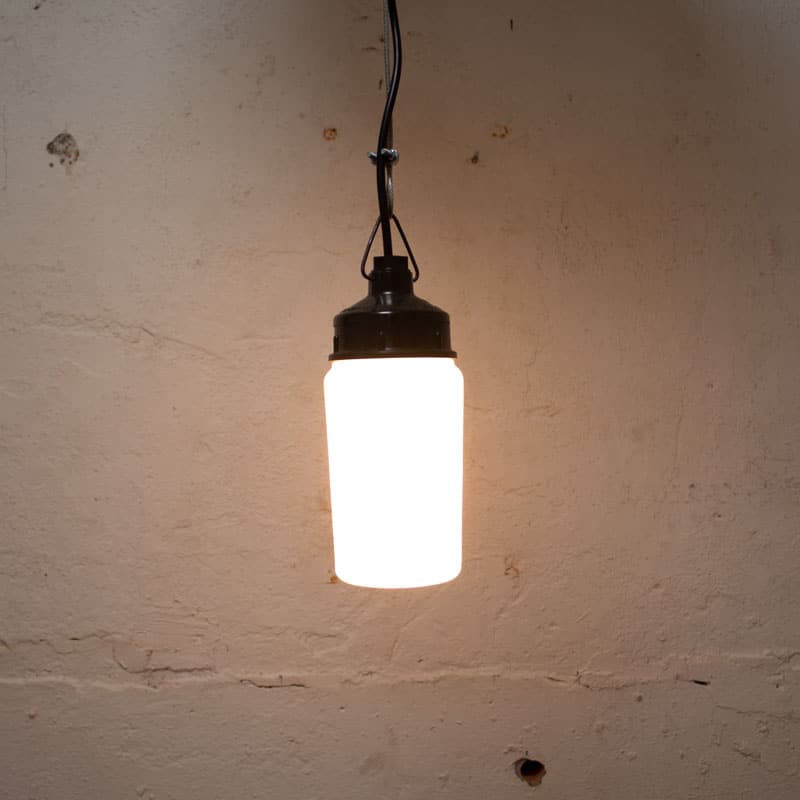 Vintage Melkglazen Hanglampen Rond