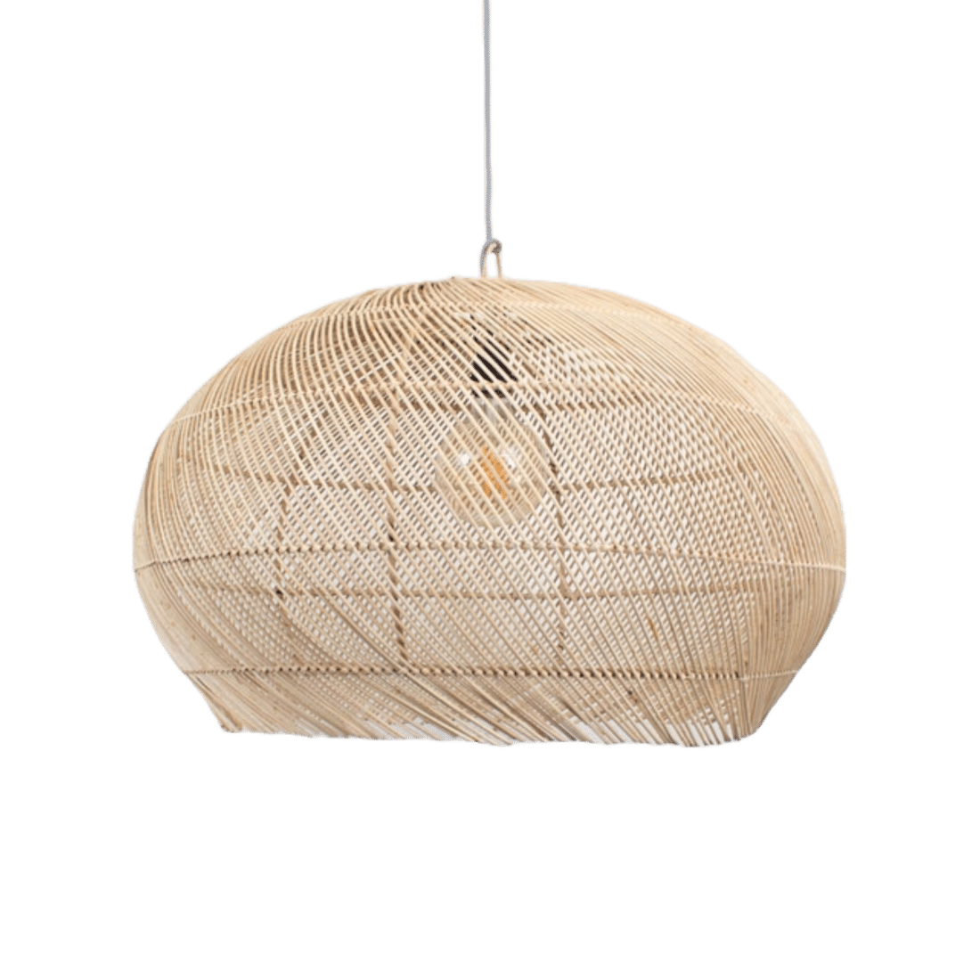 Ronde Bamboe Lamp L